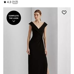 Ralph Lauren Off the Shoulder Navy Dress